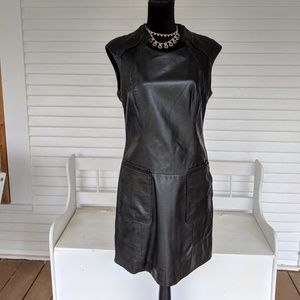Genuine leather dress